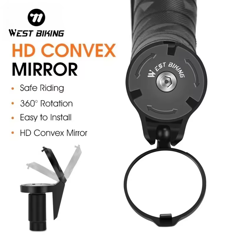 WEST BIKING Bike Rearview Mirr - مراجعة Mirror Handlebar Convex وسعره