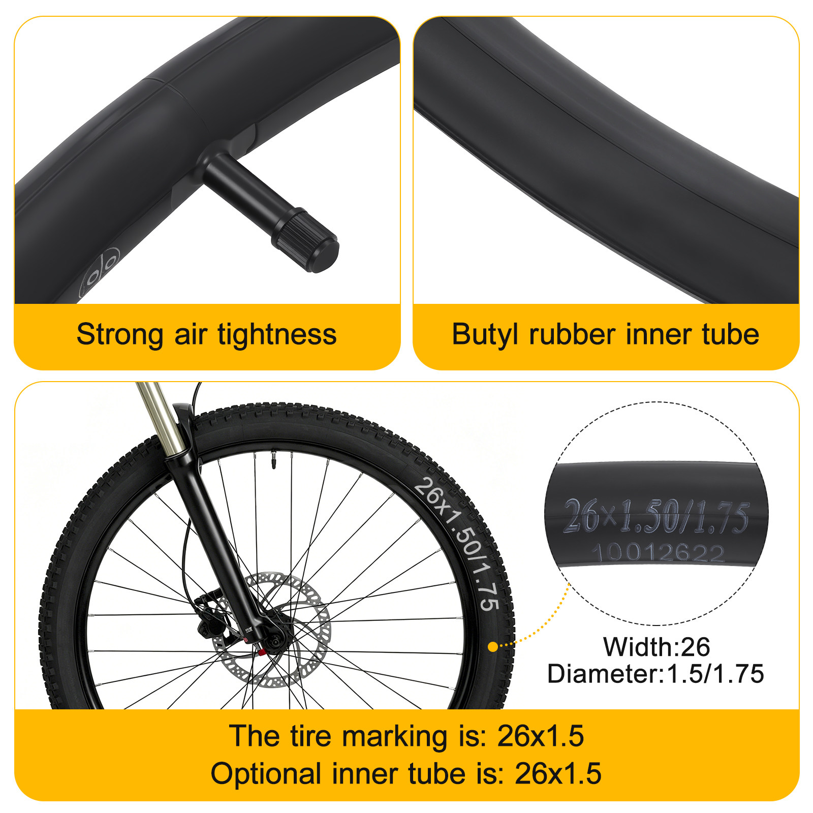 2Pcs Cycling Inner Tubes for S - مراجعة Cycling Commute Gear وسعره
