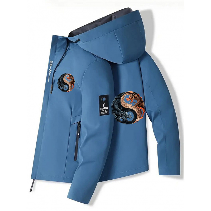 Men's Hooded Jacket - Zippered - مراجعة Cycling Commute Jacket وسعره