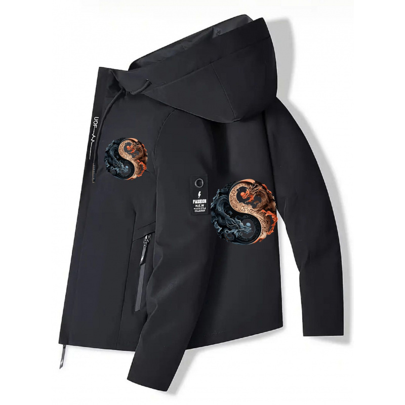 Men's Hooded Jacket - Zippered - مراجعة Cycling Commute Jacket وسعره