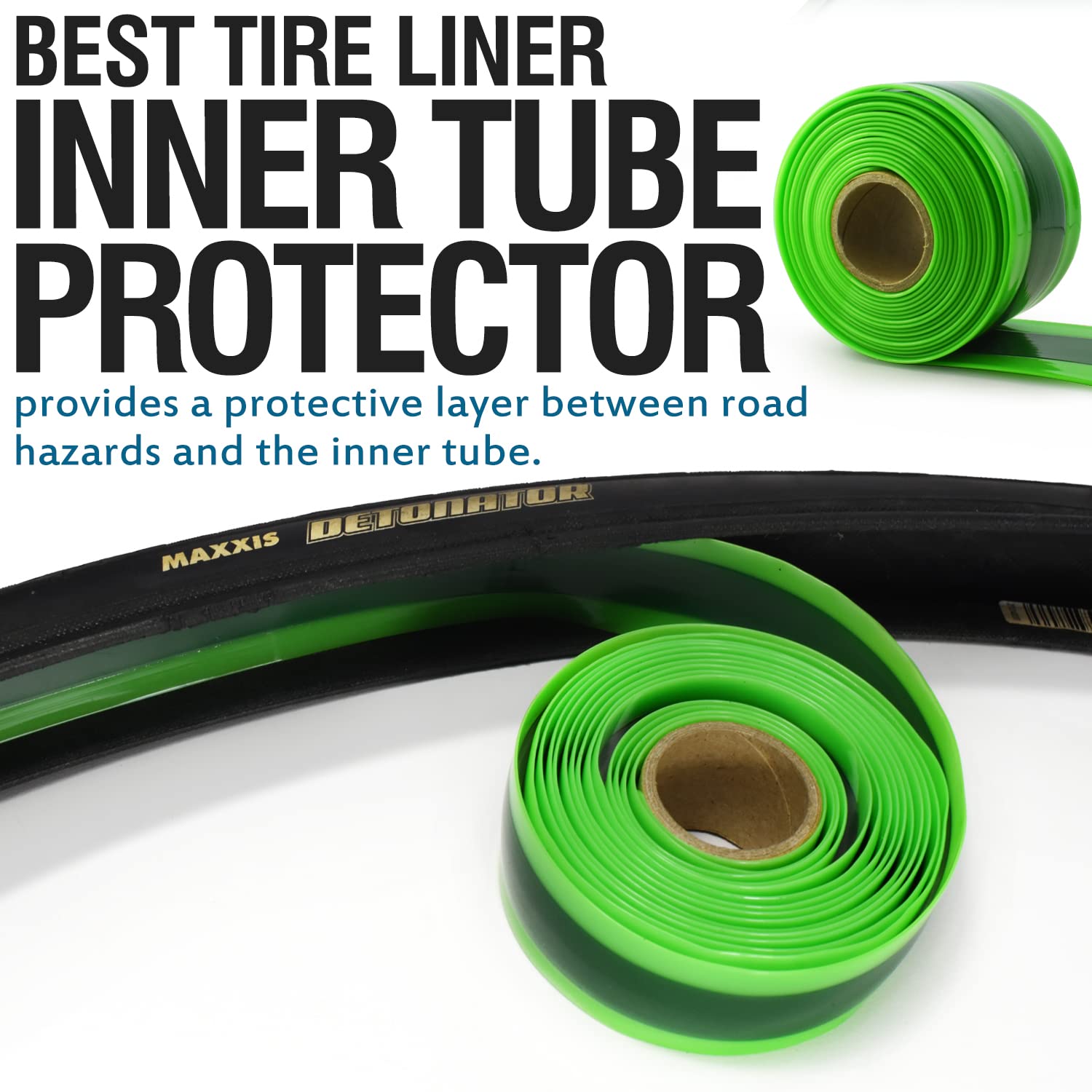 Bike Tire Liner-Help Prevent F - مراجعة Inner Tube 700C وسعره