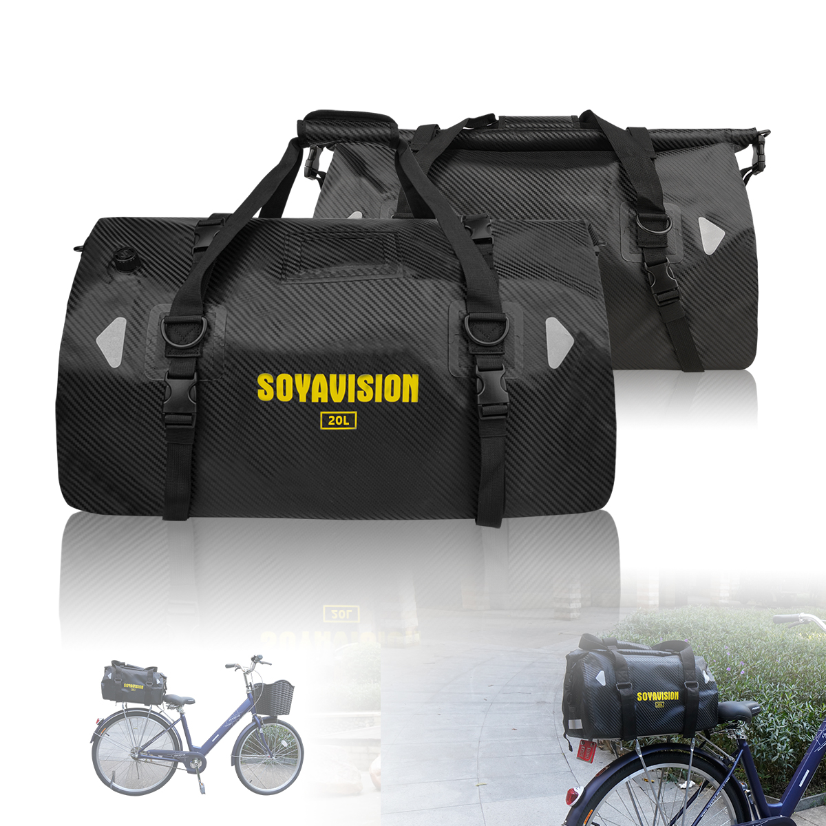 Cycling Bicycle Bike Rear Seat - مراجعة Panniers Waterproof Rear وسعره