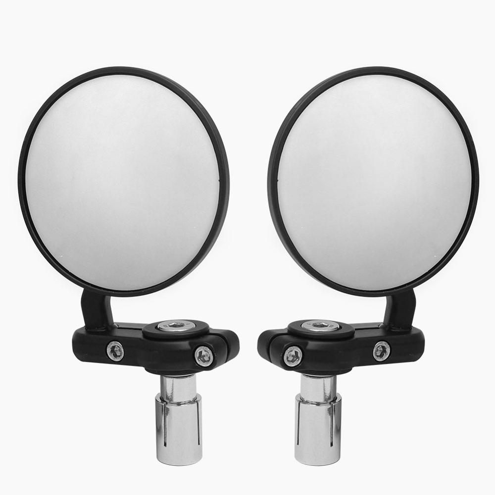 2pcs Motorcycle Mirror Round B - مراجعة Mirror Handlebar Convex وسعره