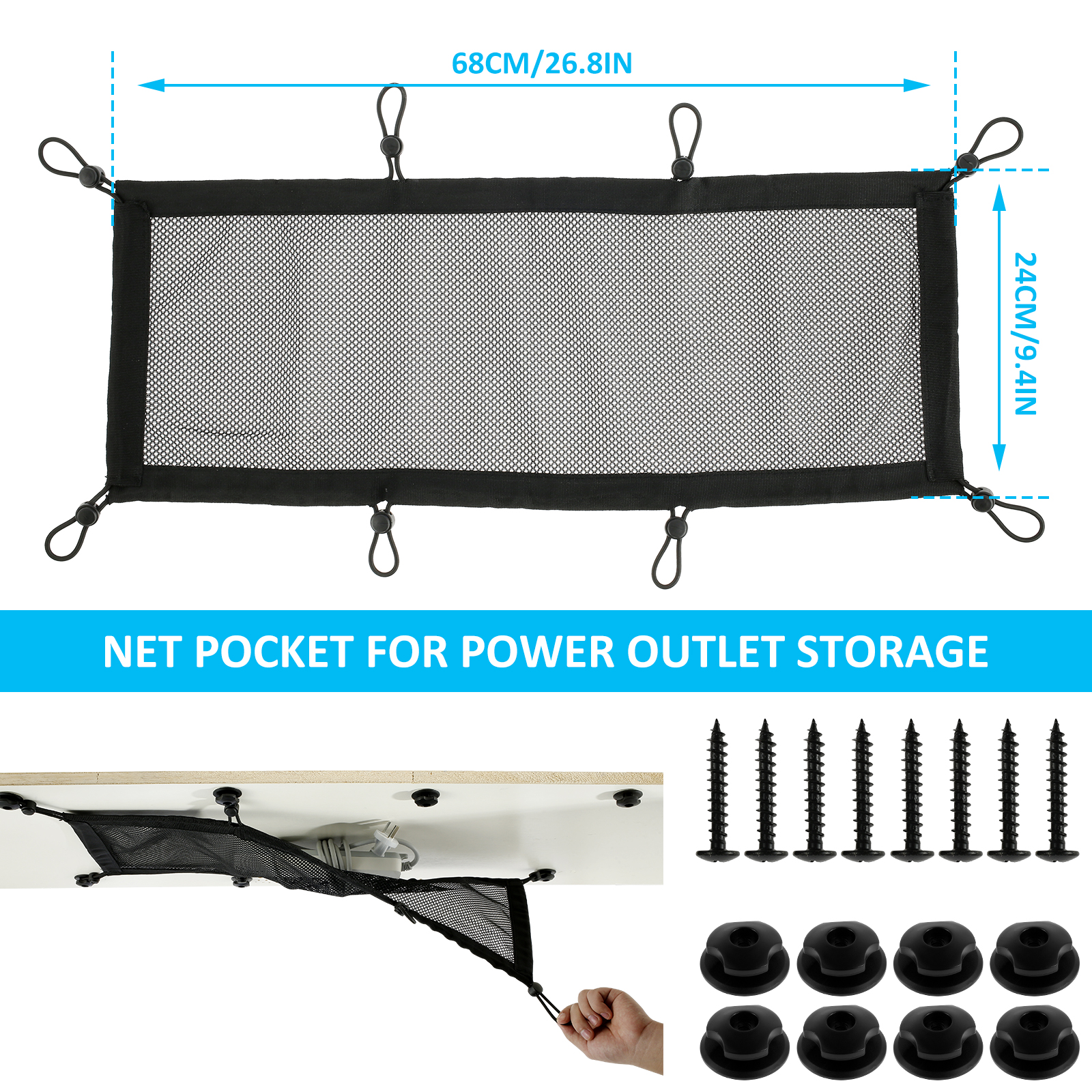 Cable Management Net Large Cap - مراجعة Cable Lock Flexible وسعره