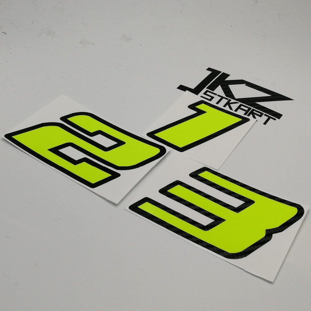 JKZ STKART Neon Number Sticker - مراجعة Cycling Quote وسعره