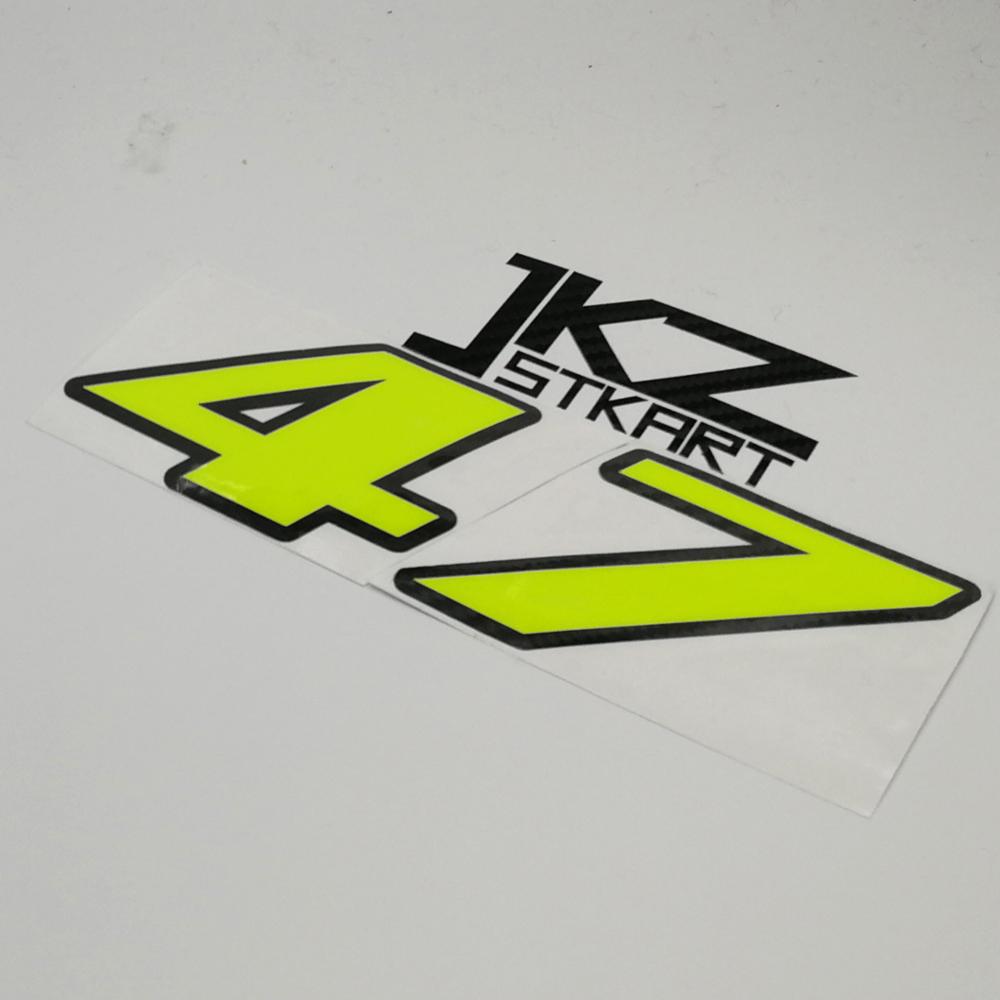 JKZ STKART Neon Number Sticker - مراجعة Cycling Quote وسعره