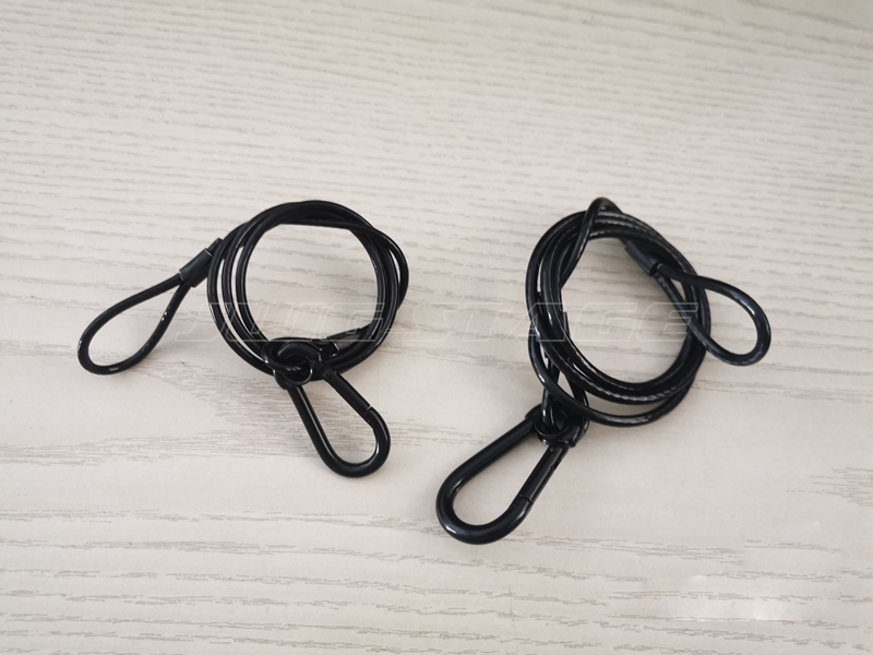10pcs/lot Black 3mm*70cm Cable - مراجعة Cable Lock Flexible وسعره