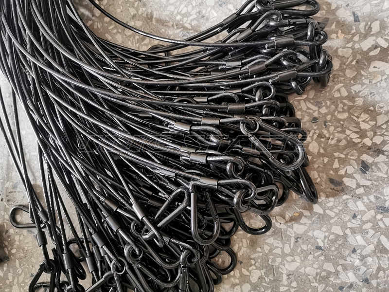 10pcs/lot Black 3mm*70cm Cable - مراجعة Cable Lock Flexible وسعره