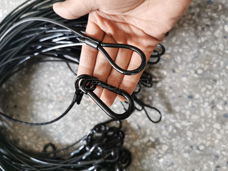10pcs/lot Black 3mm*70cm Cable - مراجعة Cable Lock Flexible وسعره