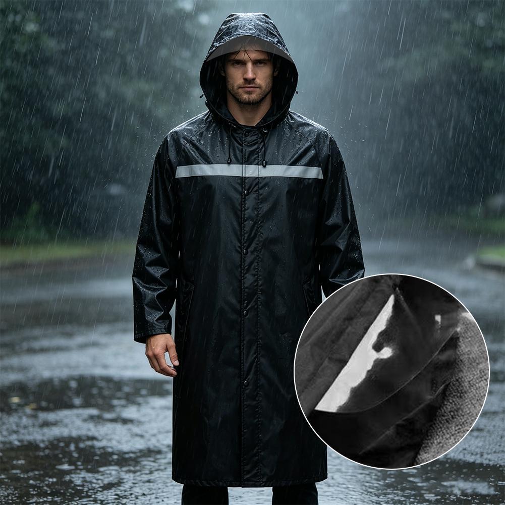 Waterproof Hooded Rain Poncho, - مراجعة Cycling Commute Rain وسعره