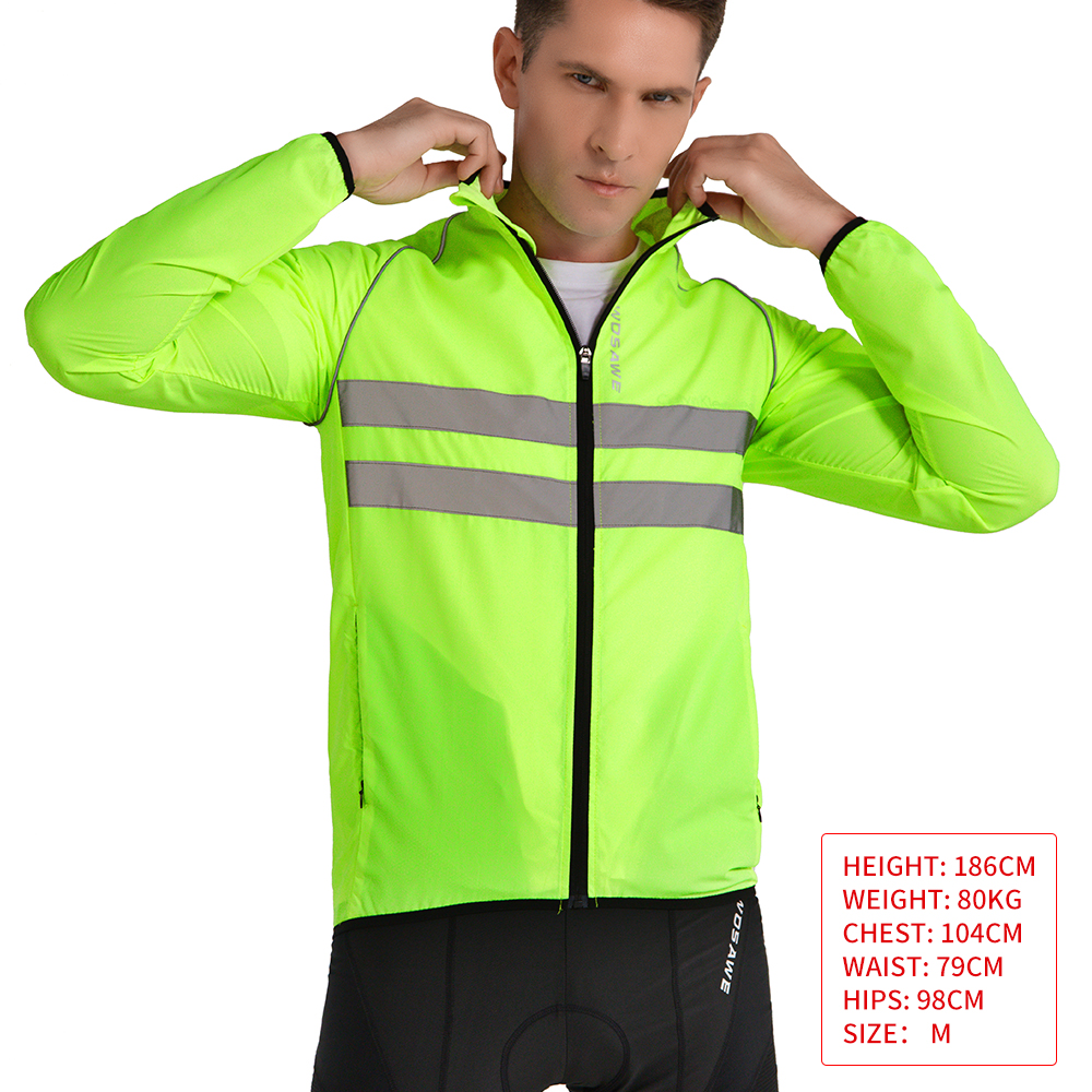 WOSAWE Men Cycling Windbreaker - مراجعة Cycling Commuter Jacket وسعره