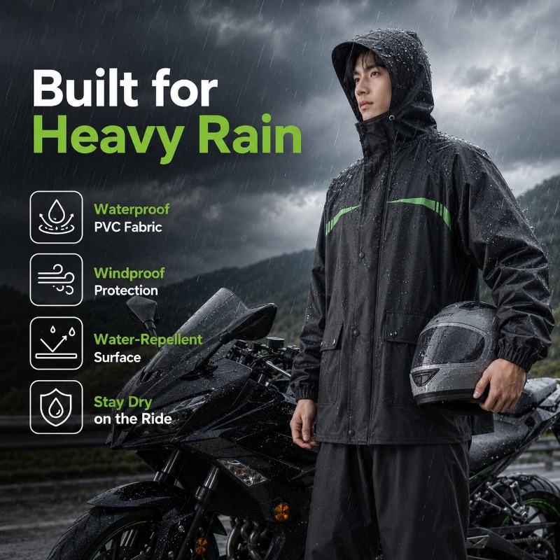Unisex 2-Piece Waterproof Cycl - مراجعة Cycling Commute Jacket وسعره