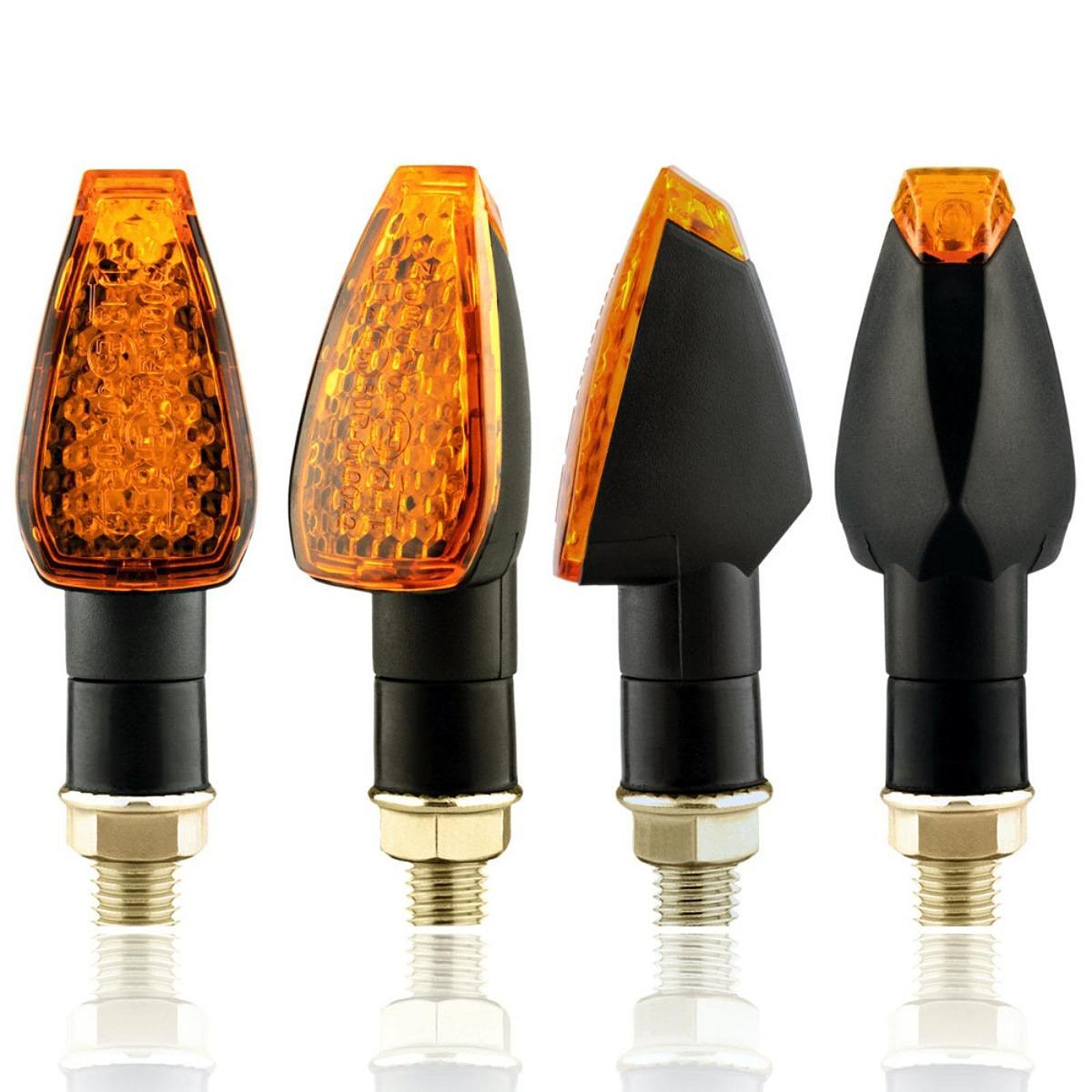 14 LED Motorcycle Turn Signal  - مراجعة Bike Light Front Rear وسعره