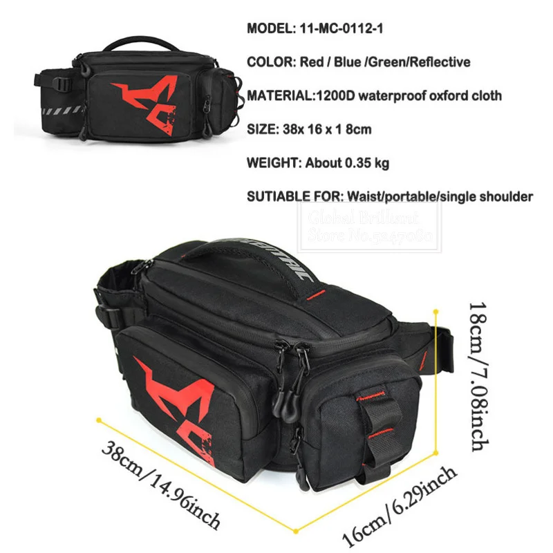 Waterproof Motorcycle Bag Mult - مراجعة Cycling Commuter Backpack Waterproof وسعره