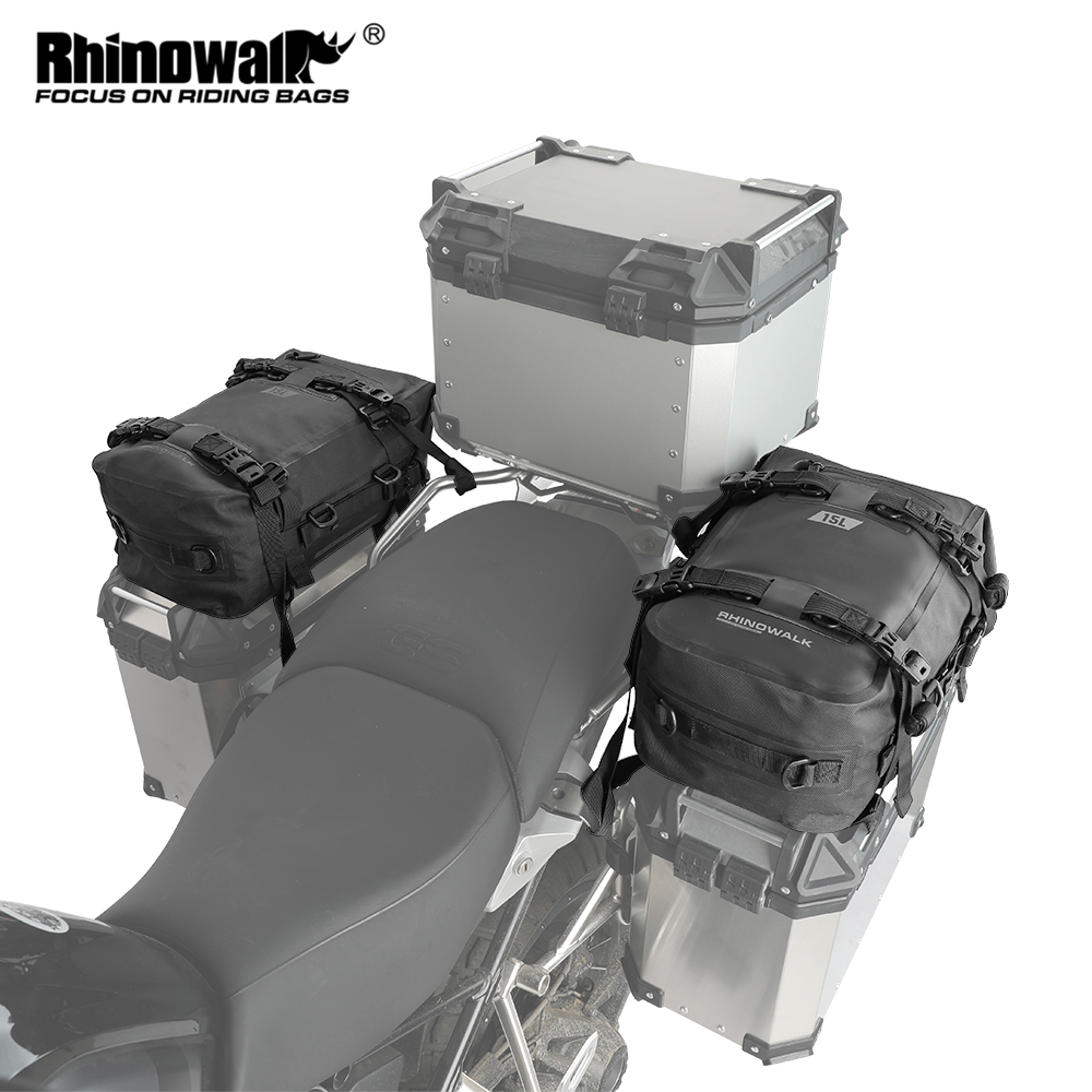 Rhinowalk Motorcycle Box Top P - مراجعة Panniers Waterproof Rear وسعره