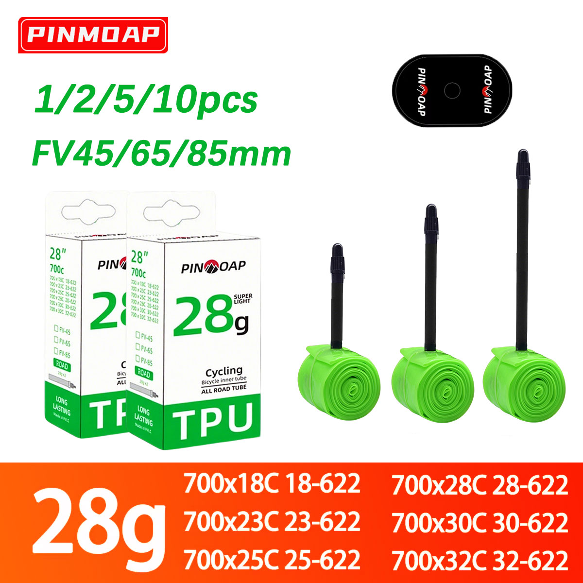 1/2/5/10pcs New Ultra Light Ro - مراجعة Inner Tube 700C وسعره