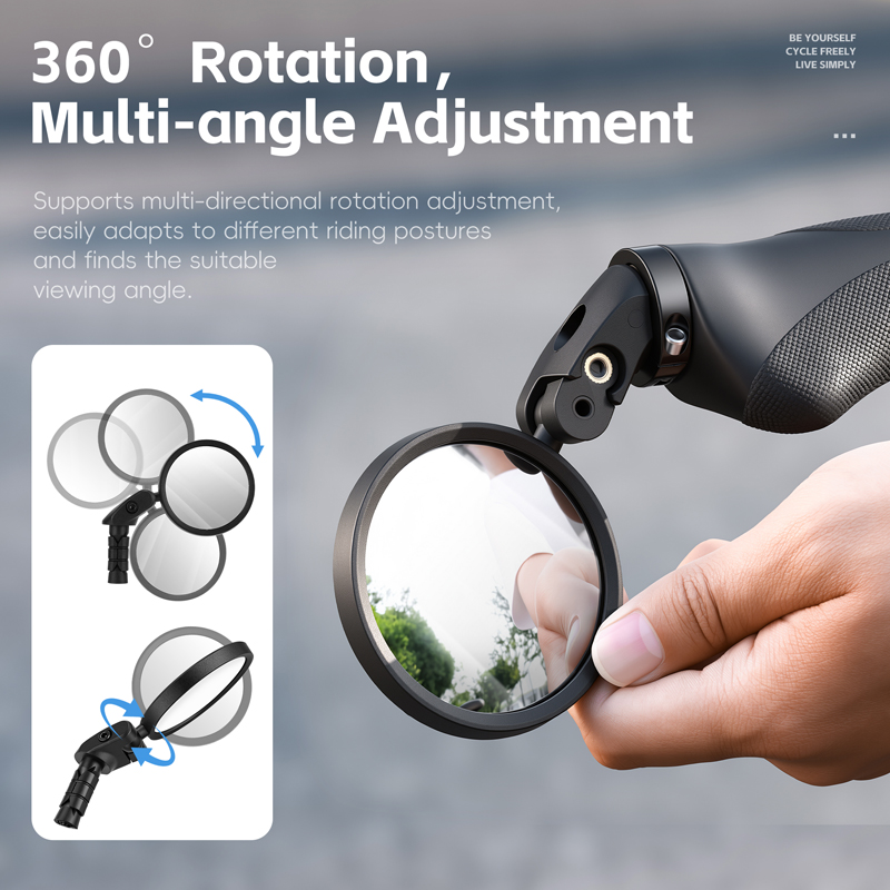 WEST BIKING Convex Bicycle Rea - مراجعة Mirror Handlebar Convex وسعره