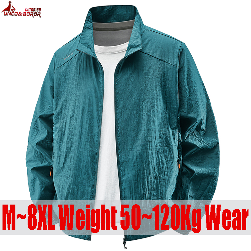 Plus Size 7XL 8XL Summer Quick - مراجعة Cycling Commuter Jacket وسعره
