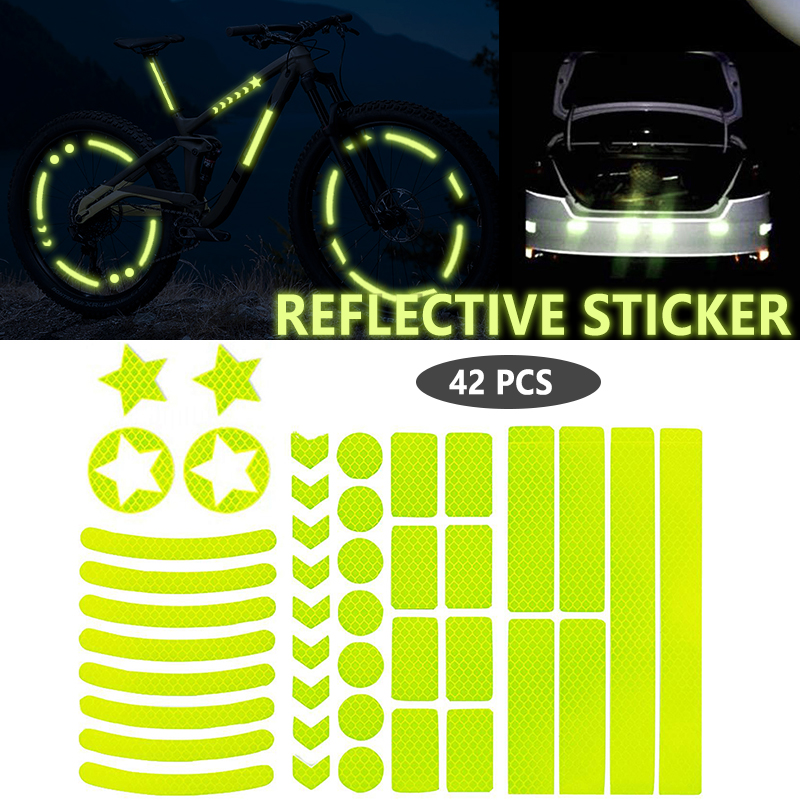 1 Set Car Tire Reflective Stic - مراجعة Spoke Reflector Set وسعره