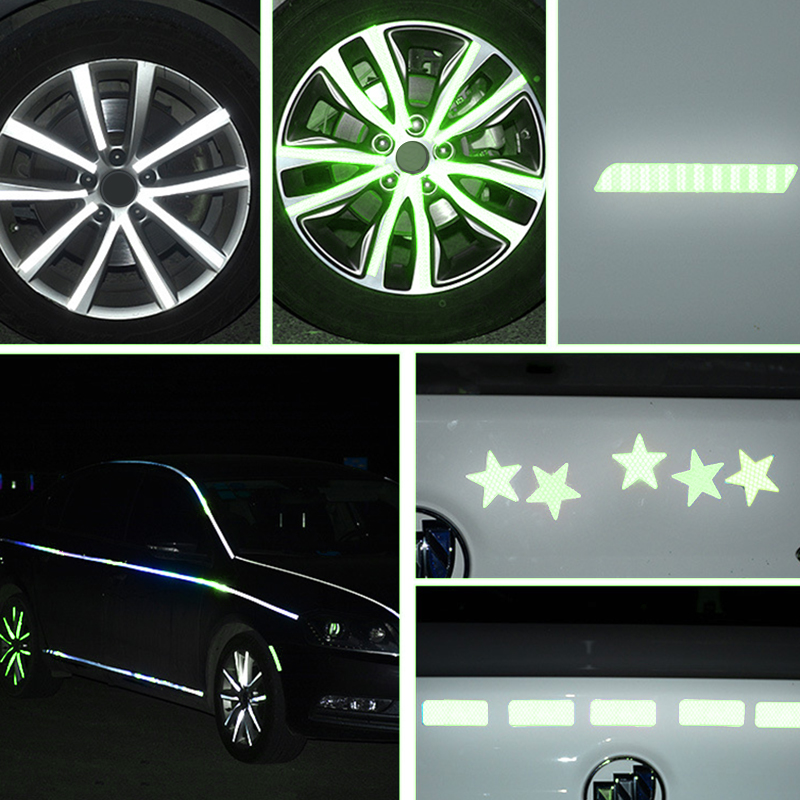 1 Set Car Tire Reflective Stic - مراجعة Spoke Reflector Set وسعره