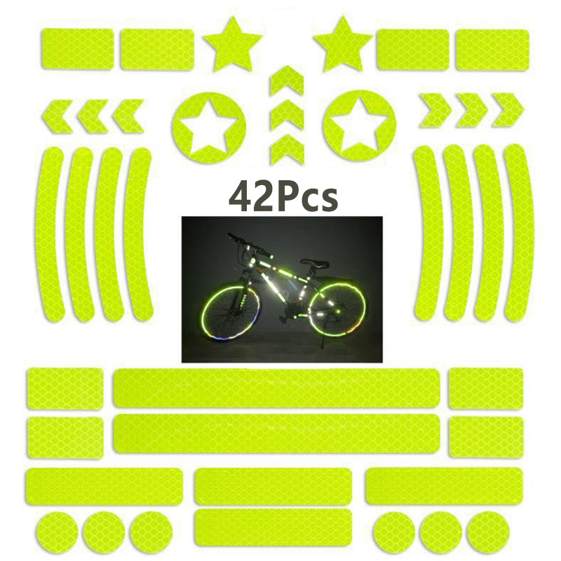 1 Set Car Tire Reflective Stic - مراجعة Spoke Reflector Set وسعره