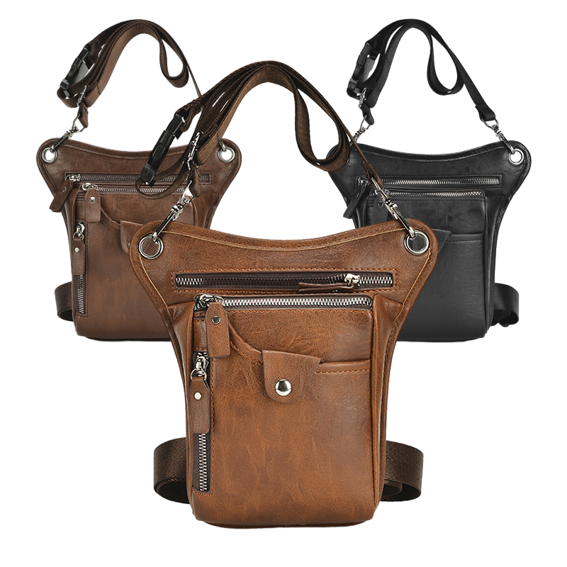Vintage Pu Leather Waist Pack  - مراجعة Cycling Commute Bag وسعره