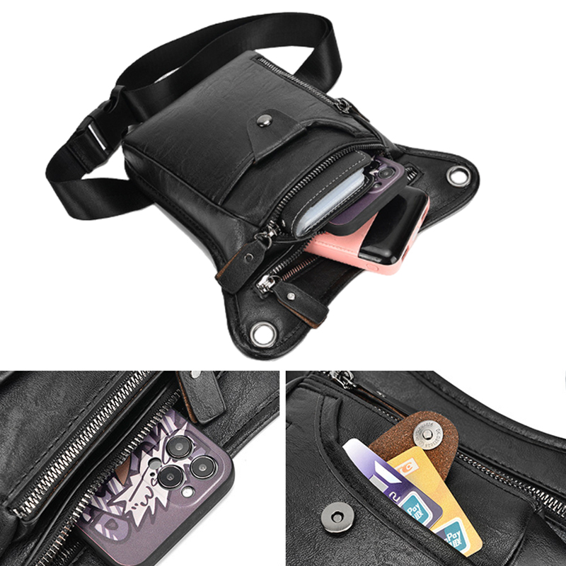 Vintage Pu Leather Waist Pack  - مراجعة Cycling Commute Bag وسعره
