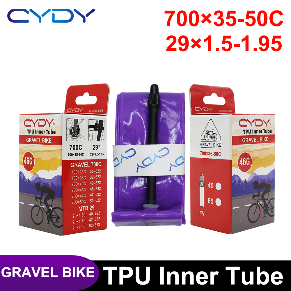 46g CYDY TPU gravel Bicycle In - مراجعة Inner Tube 700C وسعره