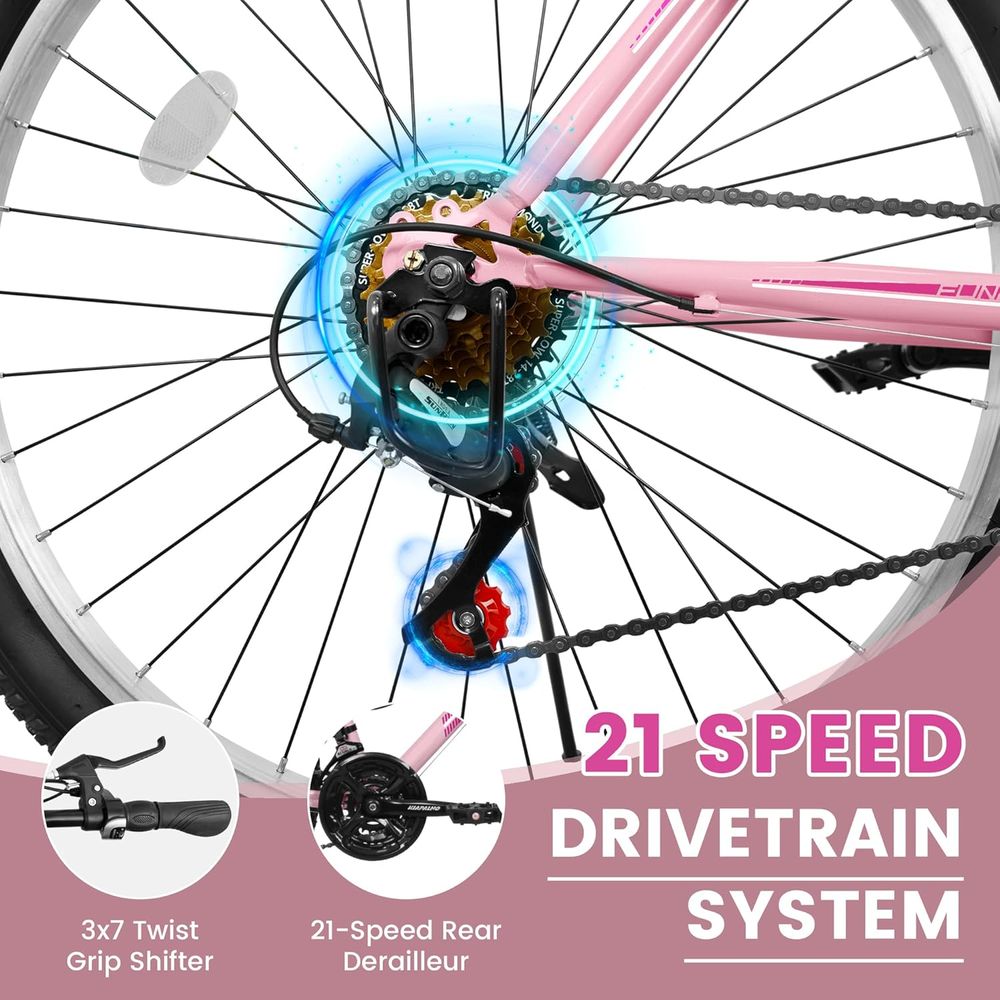21-Speed 24/26 Inch Women's Mo - مراجعة Cycling Commuting وسعره