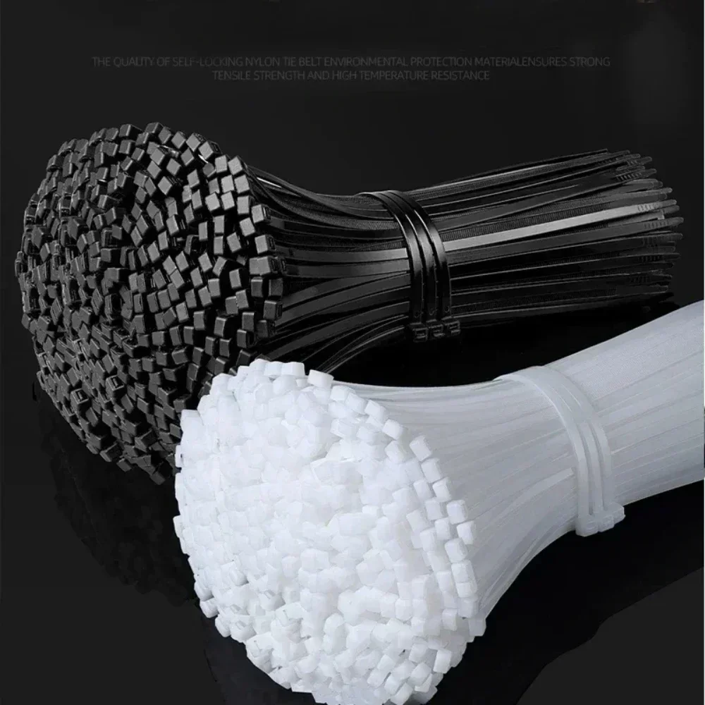 100/300/500pcs Multiple Specif - مراجعة Cable Lock Flexible وسعره