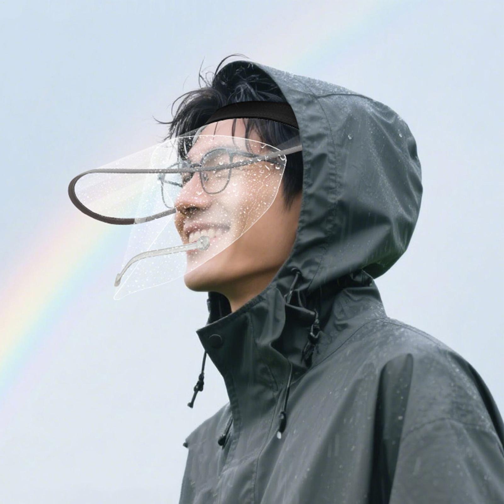 Rain Face Cover With Elastic H - مراجعة Cycling Commute Rain وسعره