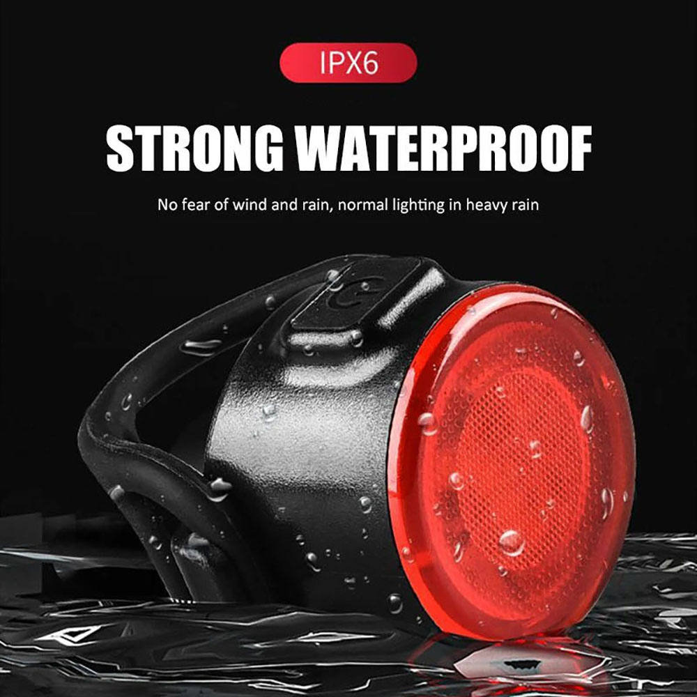 USB Rechargeable Waterproof LE - مراجعة Bike Light Front Rear وسعره