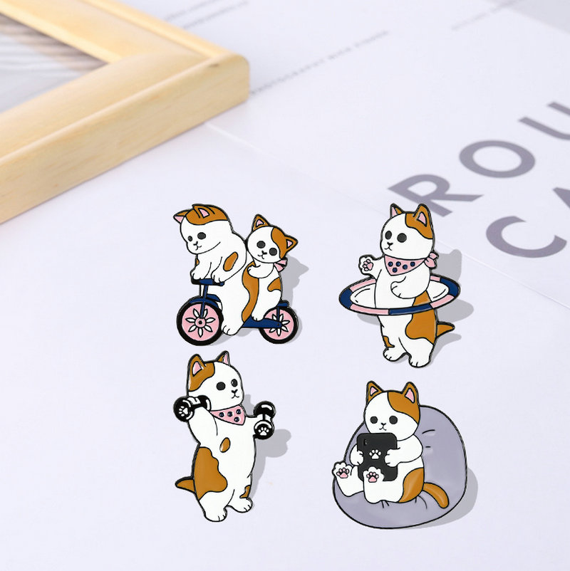 Funny Cats Enamel Pin Custom C - مراجعة Cycling Commute Bag وسعره