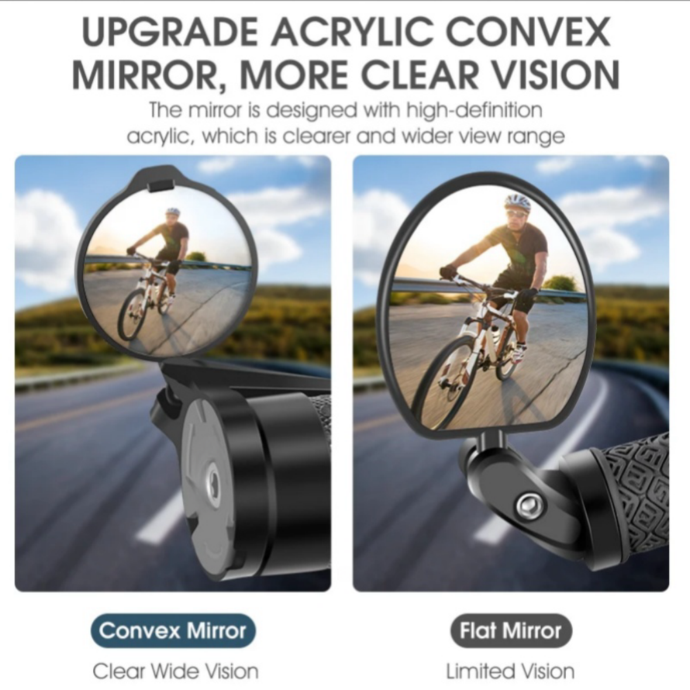Bicycle Handlebar End Mirror B - مراجعة Mirror Handlebar Convex وسعره