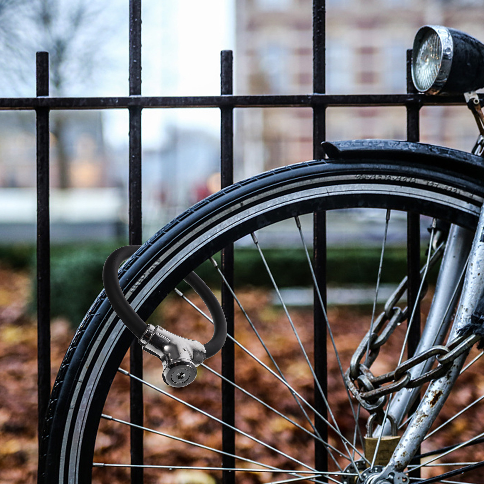 1Set Bike Chain Lock Simple St - مراجعة Commuter Bike Lock وسعره