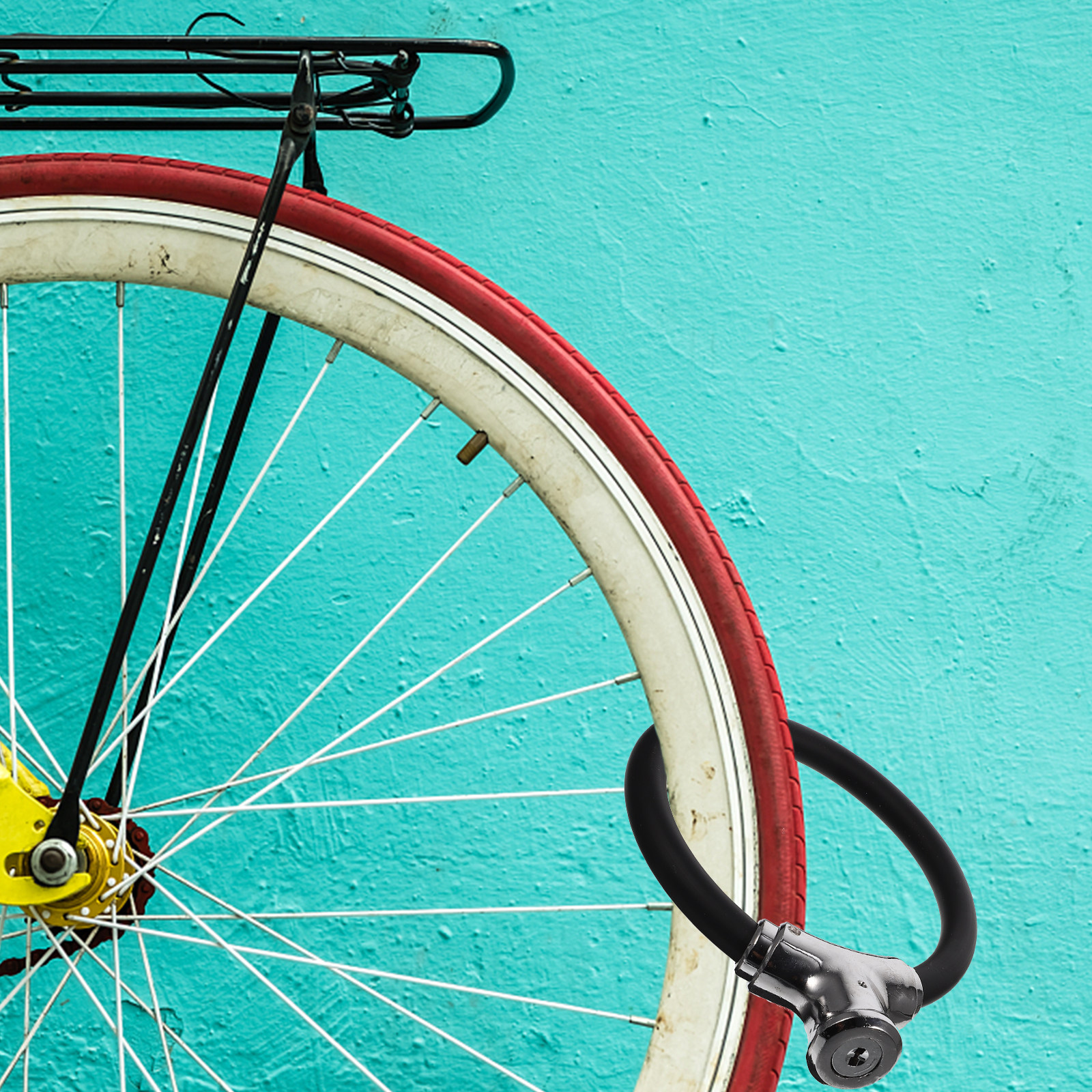 1Set Bike Chain Lock Simple St - مراجعة Commuter Bike Lock وسعره