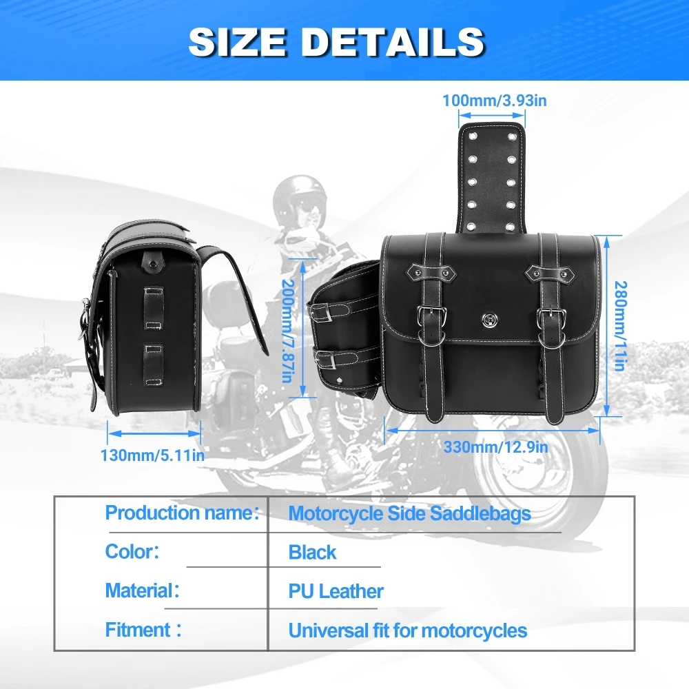 Motorcycle Saddlebags with Cup - مراجعة Panniers Waterproof Rear وسعره