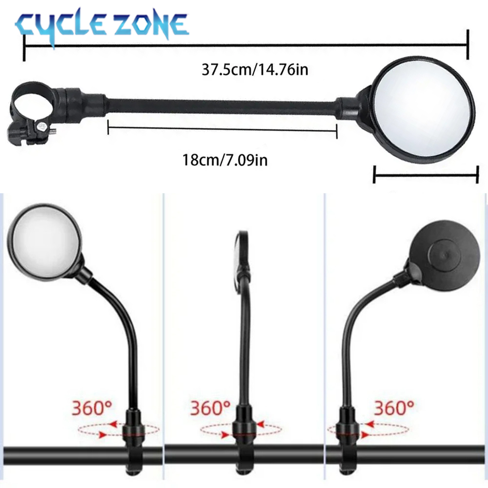 Bicycle Mirror Bike Handlebar  - مراجعة Mirror Handlebar Convex وسعره