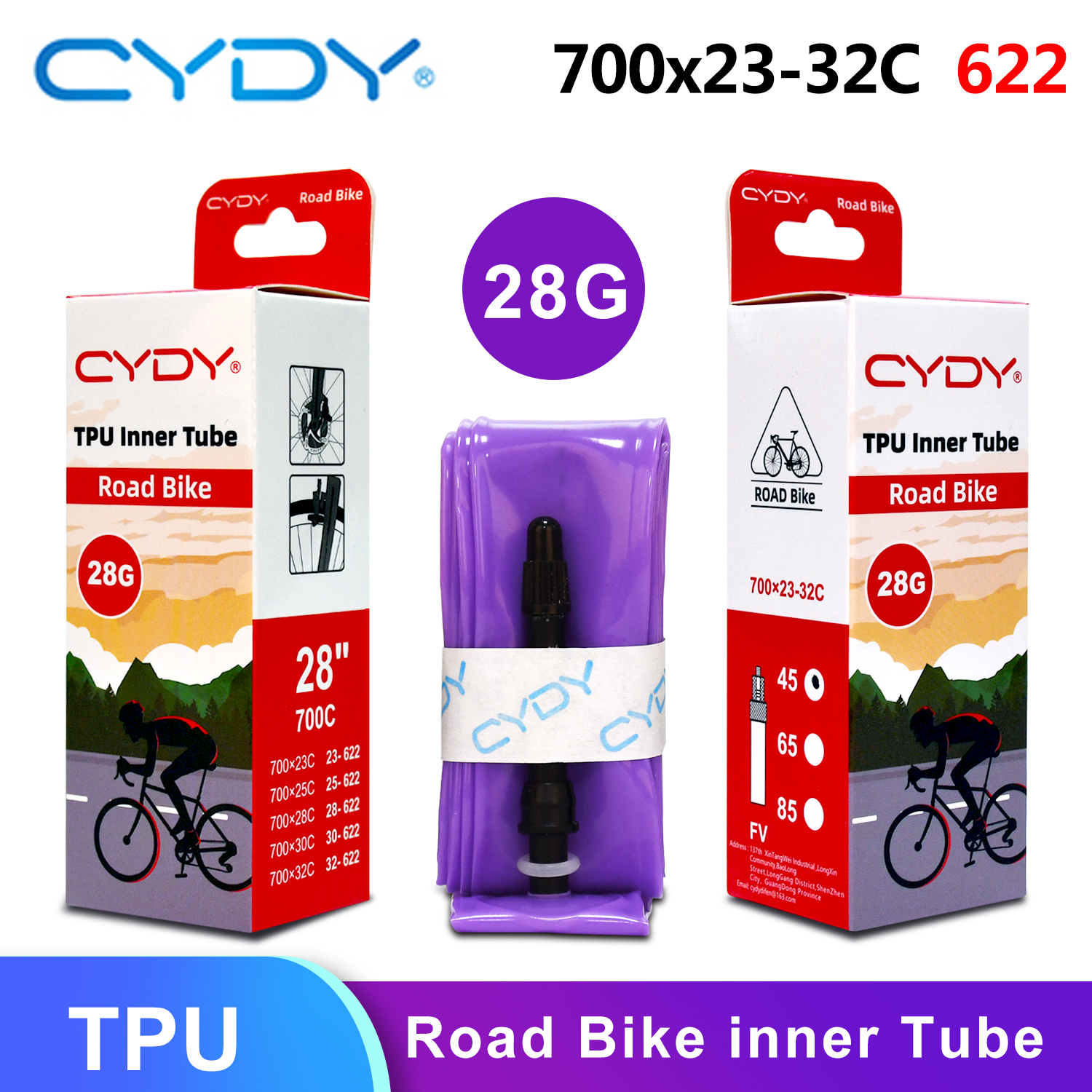 CYDY 700C BIke Inner TPU Tube  - مراجعة Inner Tube 700C وسعره